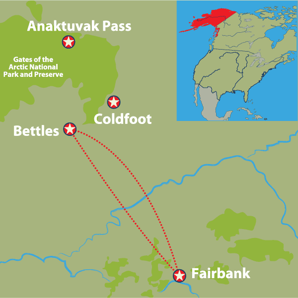 Arctic Circle Extension Alaska 29 Arctic Circle Travel Map