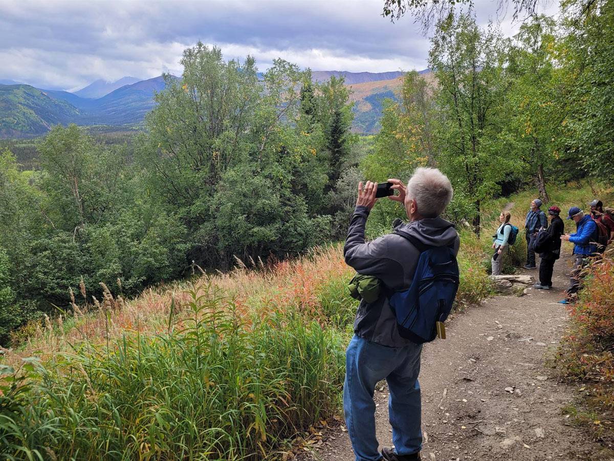 Carbon Neutral Tours and Vacations 2 Guests-Group-Hiking-In-Alaska