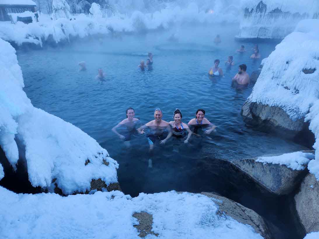 Chena Hot Springs Resort: Northern Lights Viewing and Geothermal Retreat 5 soaking in the Chena Hot Springs